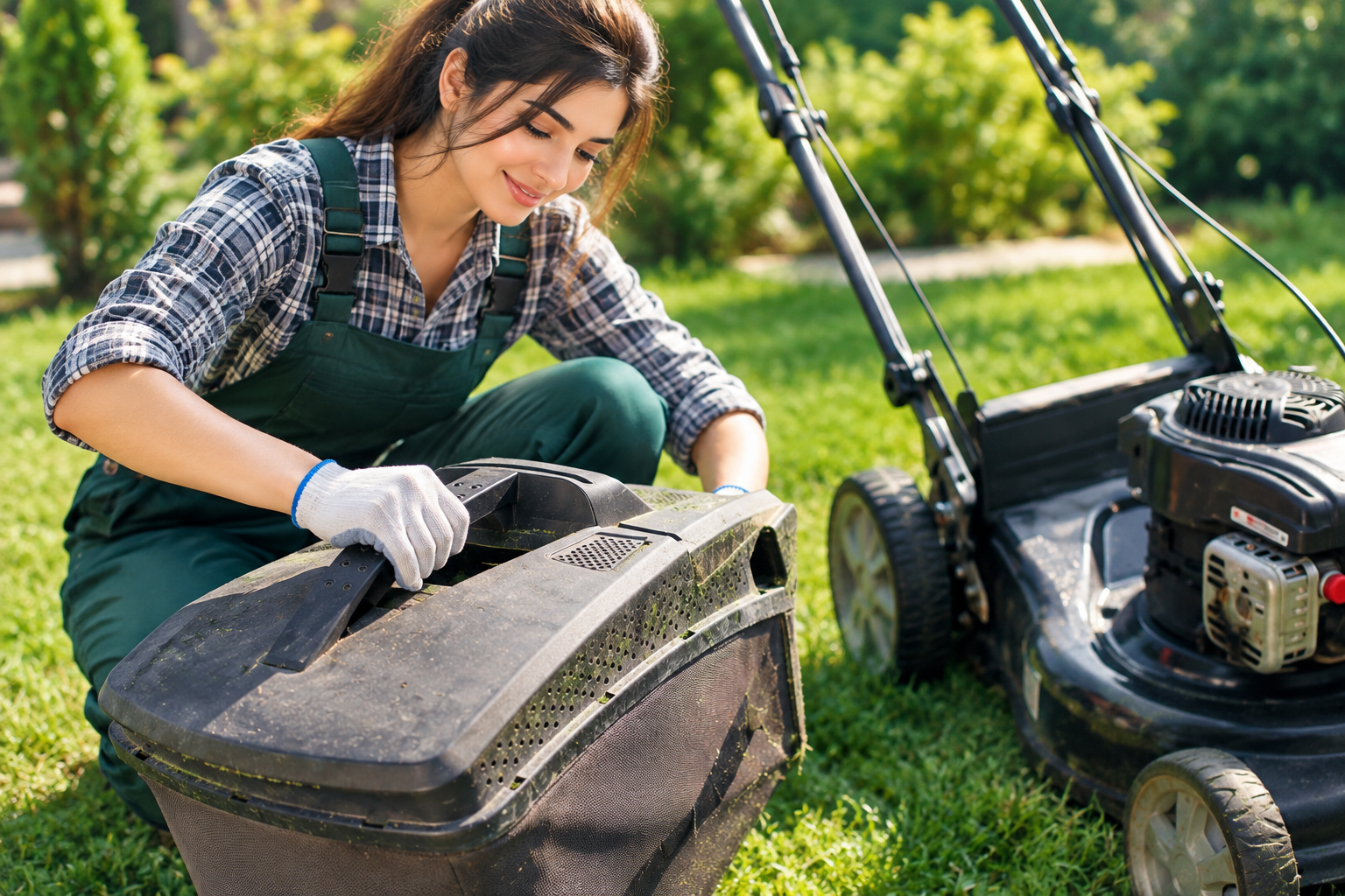 AgroZat team servicing farm and garden equipment